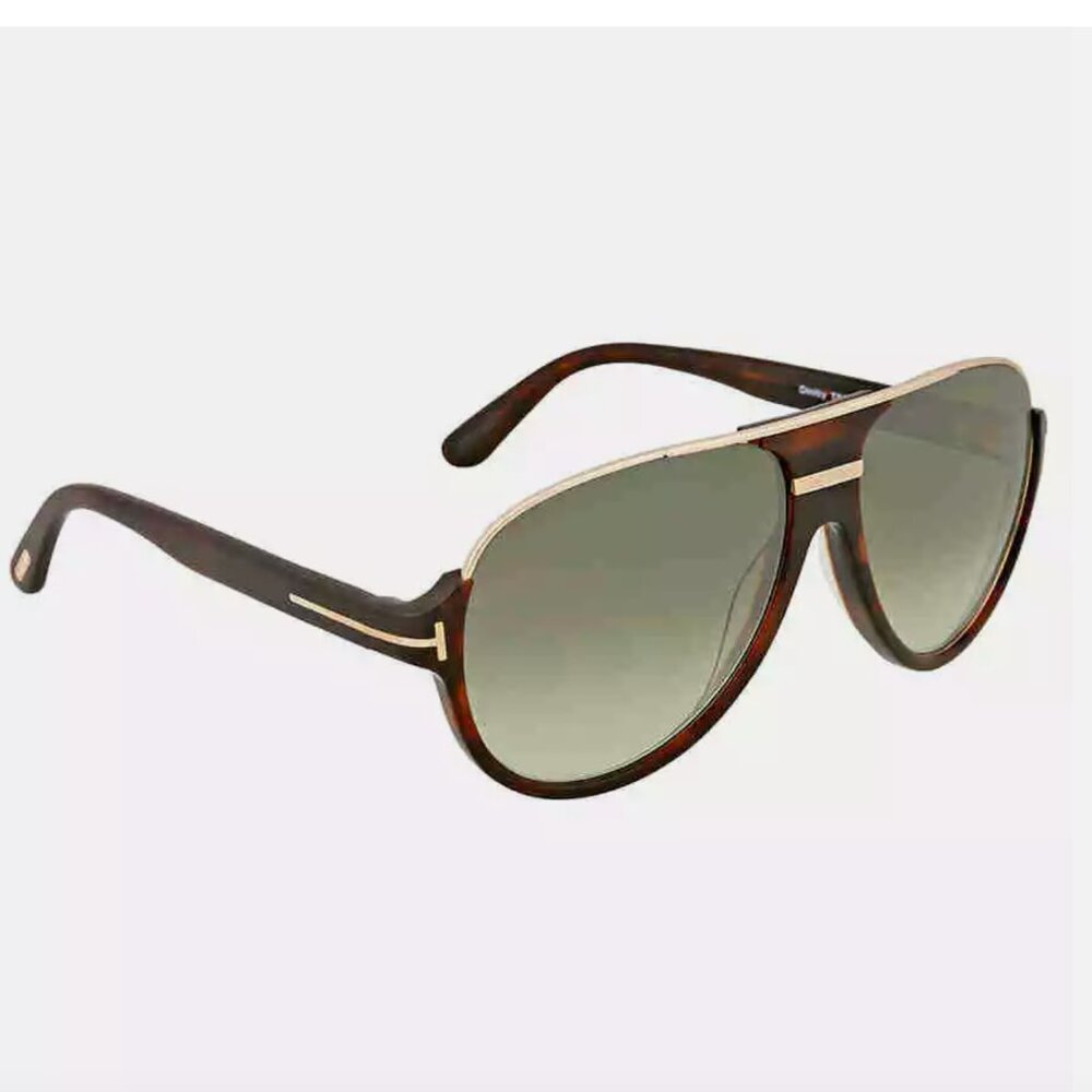 New Tom Ford Gradient Green Pilot Men's Sunglasses